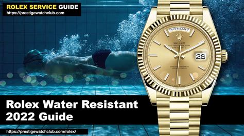 are rolex watches water resistant.